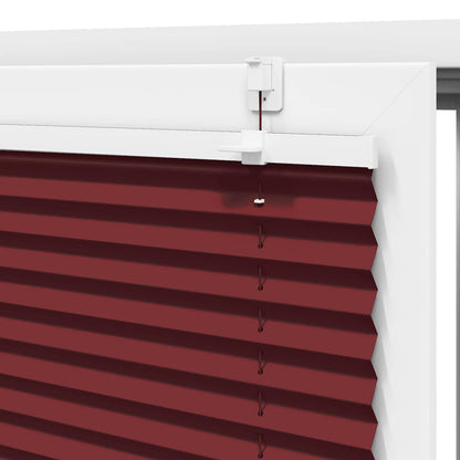 Plissee Bordeauxrot 95x200 cm Stoffbreite 94,4 cm Polyester