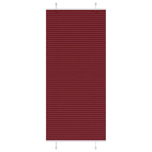Plissee Bordeauxrot 100x200 cm Stoffbreite 99,4 cm Polyester