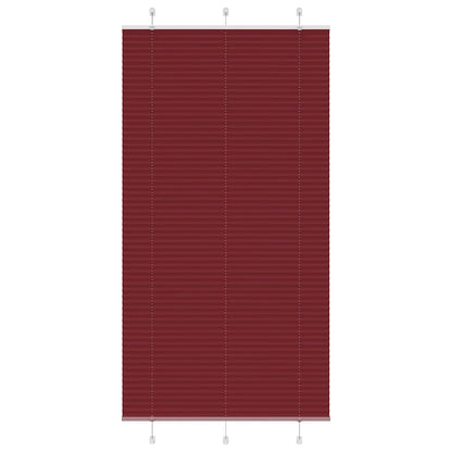 Plissee Bordeauxrot 105x200 cm Stoffbreite 104,4 cm Polyester