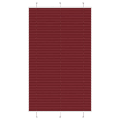 Plissee Bordeauxrot 115x200 cm Stoffbreite 114,4 cm Polyester