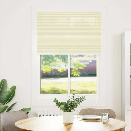 Plissee Creme 85x100 cm Stoffbreite 84,4 cm Polyester