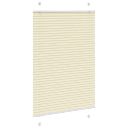 Plisseret Creme 85x100 cm Stofbredde 84,4 cm Polyester