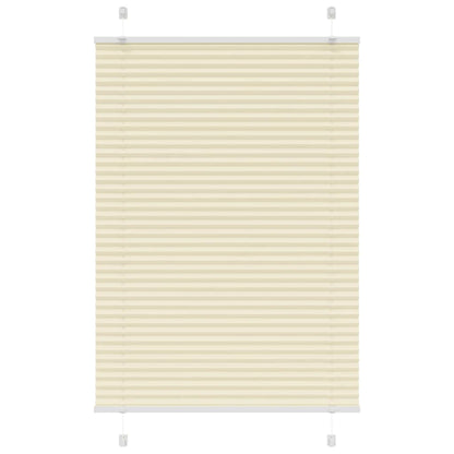 Plisseret Creme 85x100 cm Stofbredde 84,4 cm Polyester