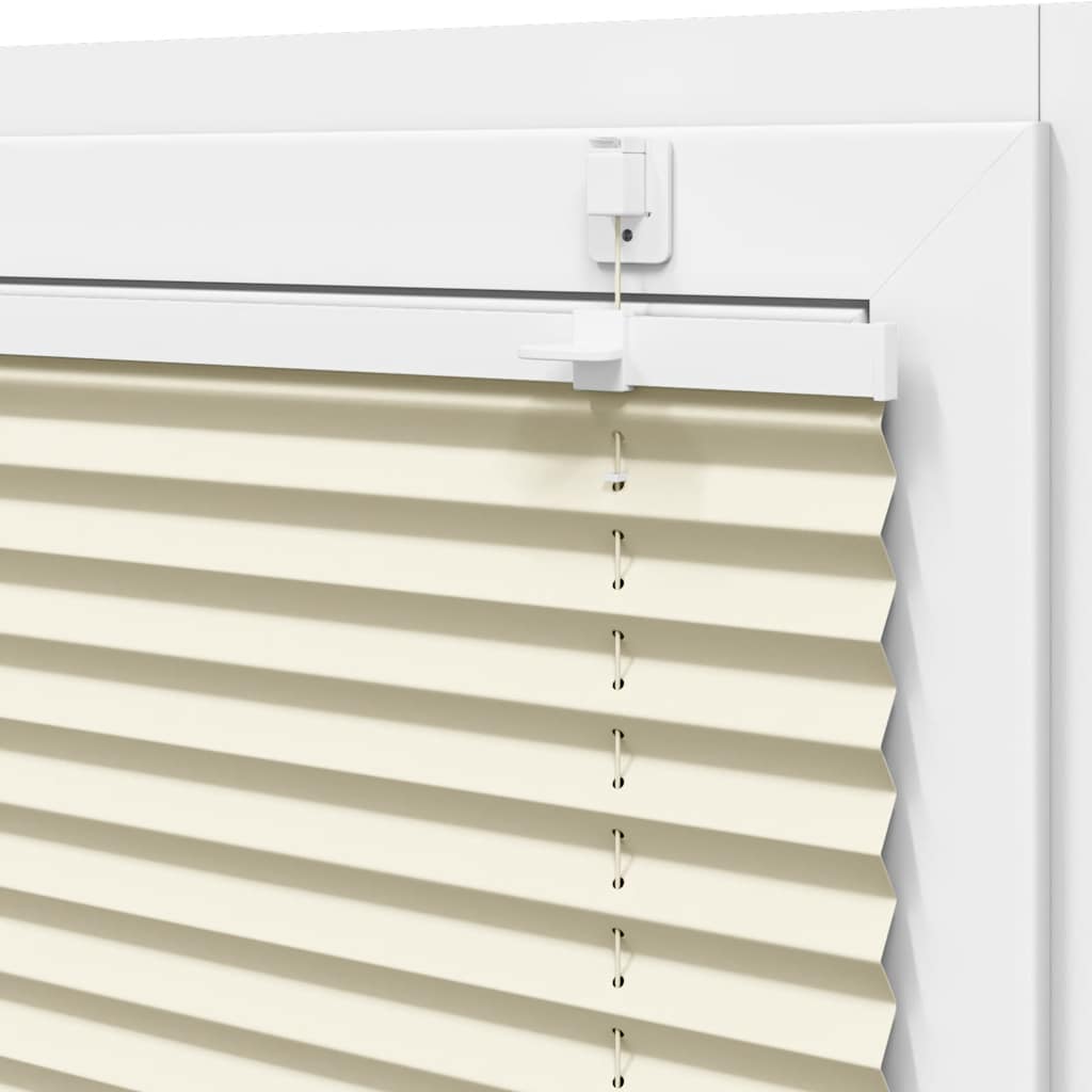 Plisseret Creme 85x100 cm Stofbredde 84,4 cm Polyester