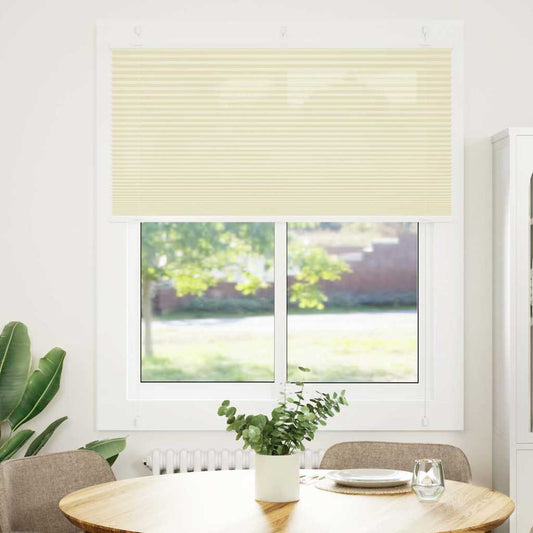 Plissee Creme 115x100 cm Stoffbreite 114,4 cm Polyester