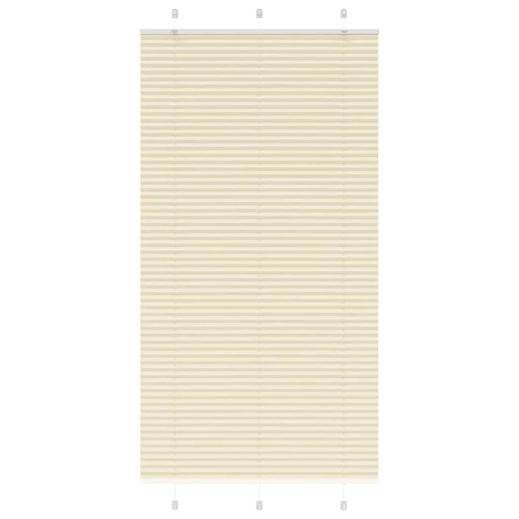 Plissee Creme 105x200 cm Stoffbreite 104,4 cm Polyester