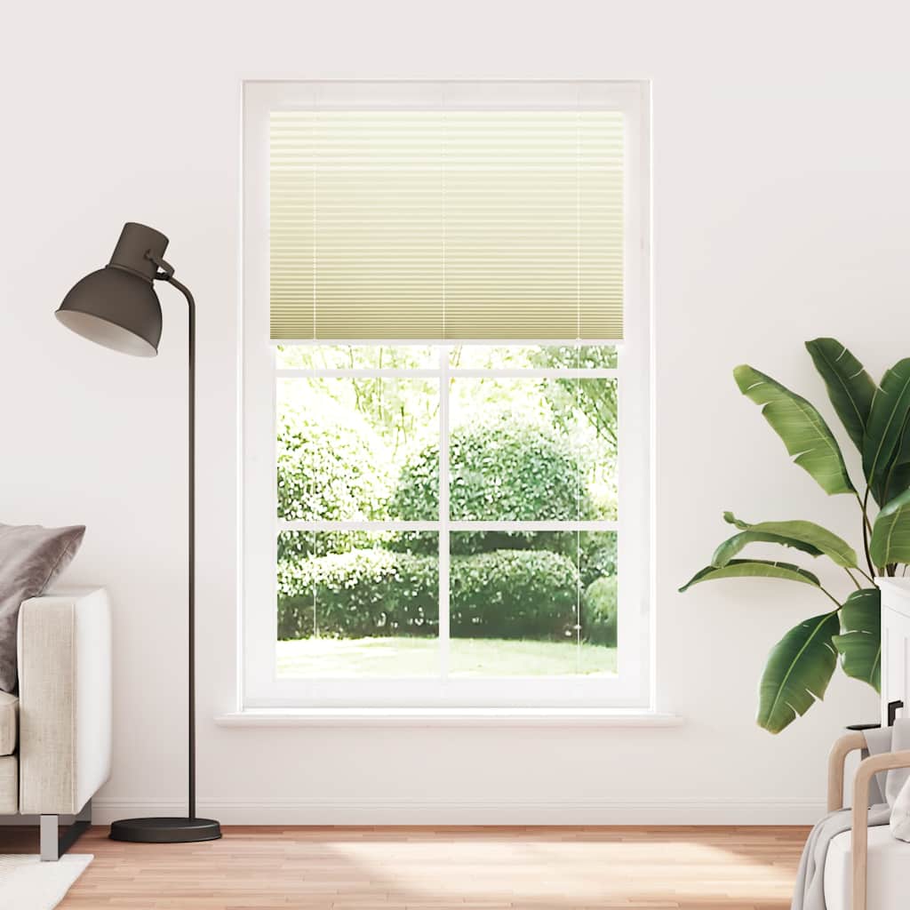 Plissee Creme 120x200 cm Stoffbreite 119,4 cm Polyester