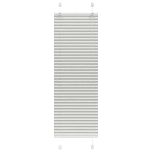 Plissee Hellgrau 40x100 cm Stoffbreite 39,4 cm Polyester