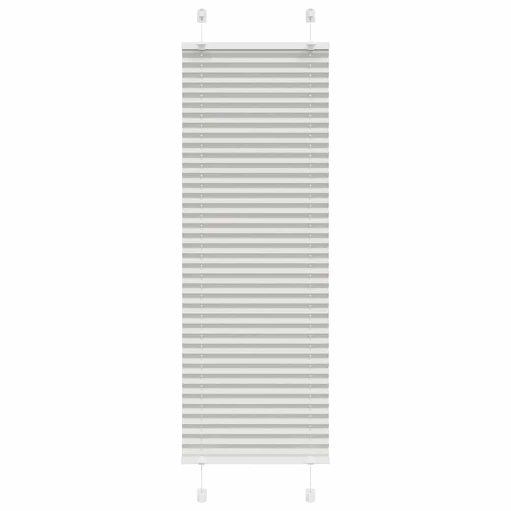 Plissee Hellgrau 45x100 cm Stoffbreite 44,4 cm Polyester
