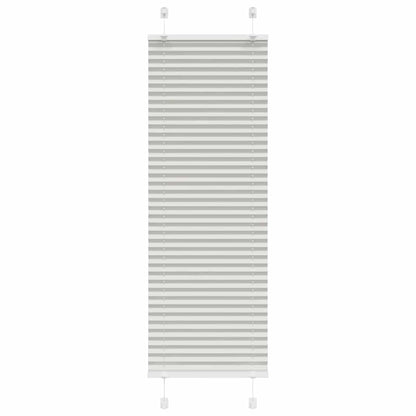 Plissee Hellgrau 45x100 cm Stoffbreite 44,4 cm Polyester