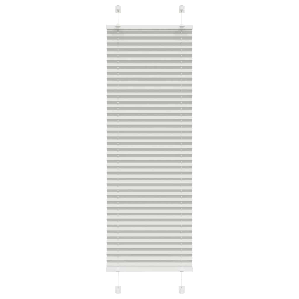 Plissee Hellgrau 50x100 cm Stoffbreite 49,4 cm Polyester