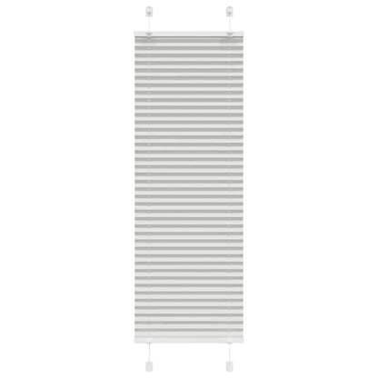 Plissee Hellgrau 50x100 cm Stoffbreite 49,4 cm Polyester