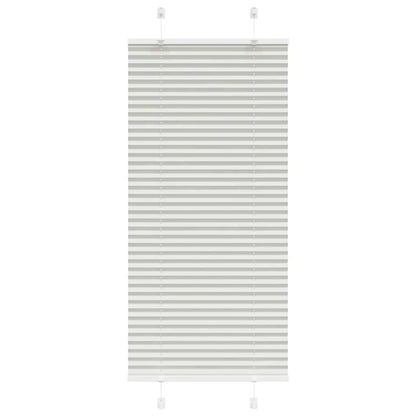 Plissee Hellgrau 55x100 cm Stoffbreite 54,4 cm Polyester