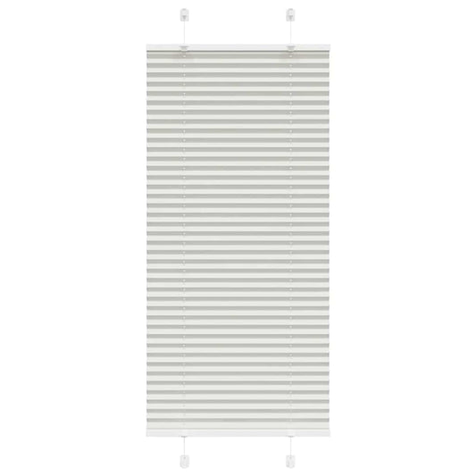 Plissee Hellgrau 55x100 cm Stoffbreite 54,4 cm Polyester