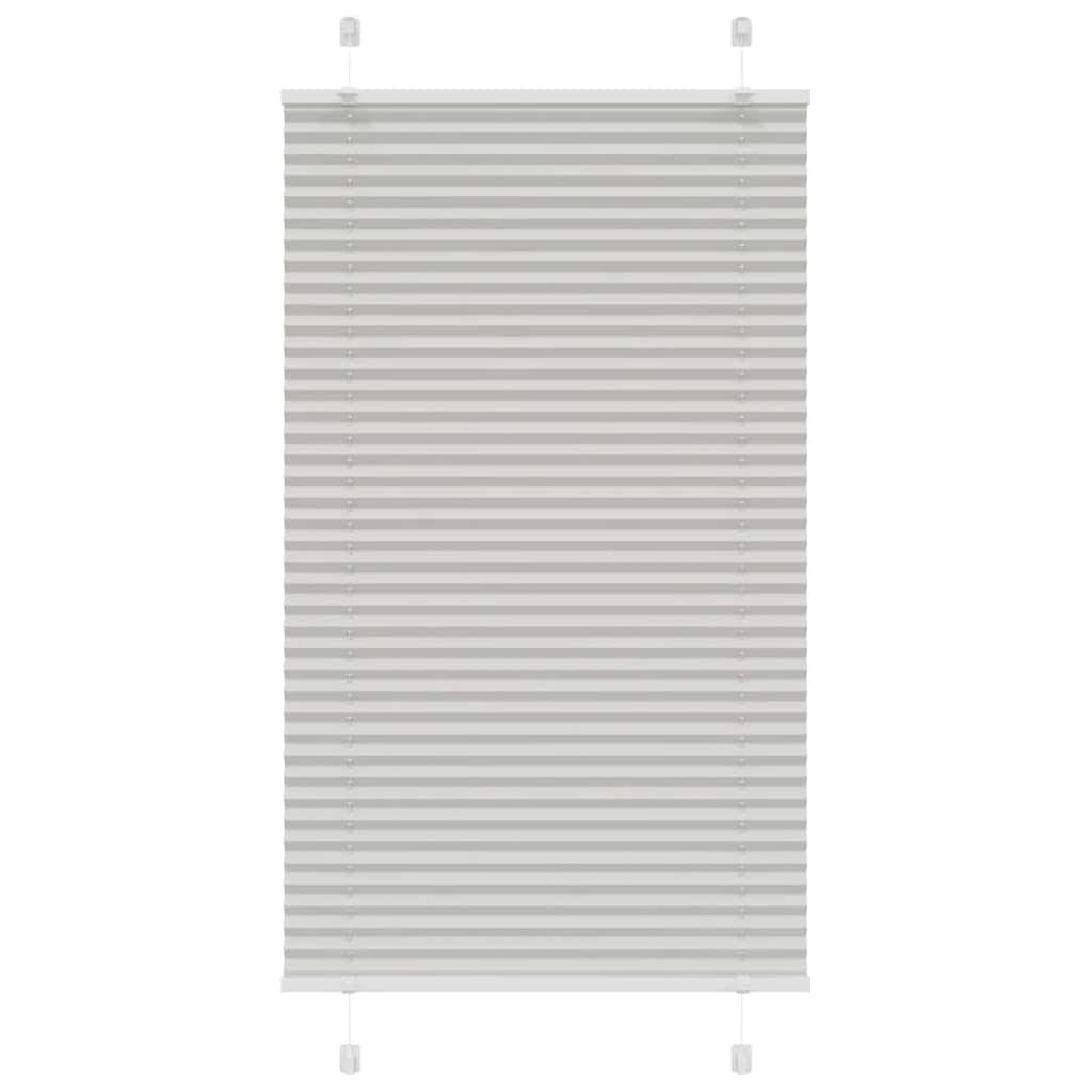 Plissee Hellgrau 80x100 cm Stoffbreite 79,4 cm Polyester