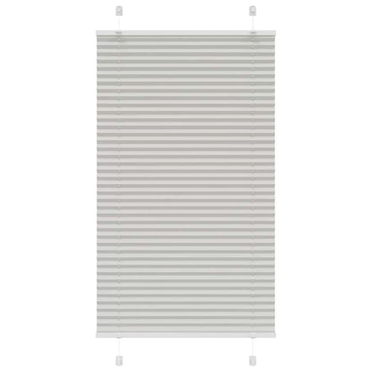 Plissee Hellgrau 80x100 cm Stoffbreite 79,4 cm Polyester