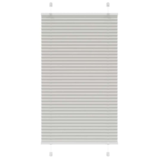 Plissee Hellgrau 80x100 cm Stoffbreite 79,4 cm Polyester