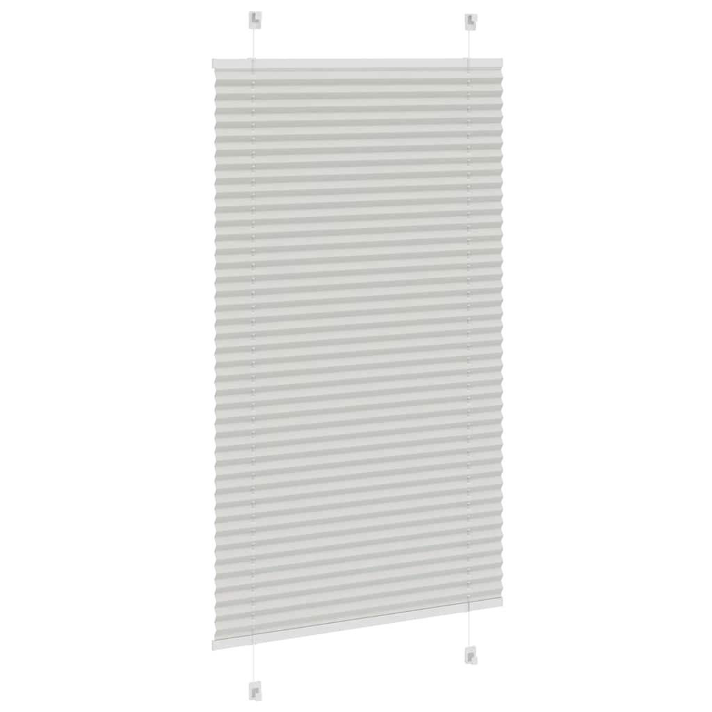 Plissee Hellgrau 80x100 cm Stoffbreite 79,4 cm Polyester