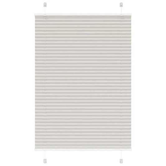 Plissee Hellgrau 100x100 cm Stoffbreite 99,4 cm Polyester