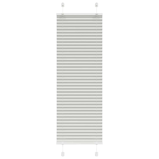 Plissee Hellgrau 45x150 cm Stoffbreite 44,4 cm Polyester