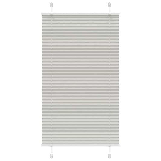Plissee Hellgrau 75x150 cm Stoffbreite 74,4 cm Polyester