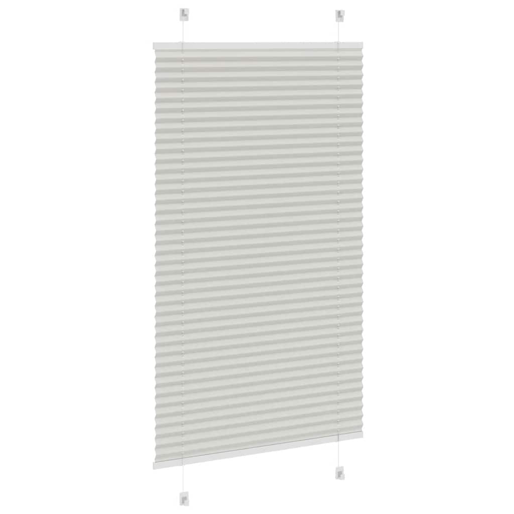Plissee Hellgrau 80x150 cm Stoffbreite 79,4 cm Polyester
