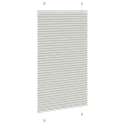 Plissee Hellgrau 80x150 cm Stoffbreite 79,4 cm Polyester