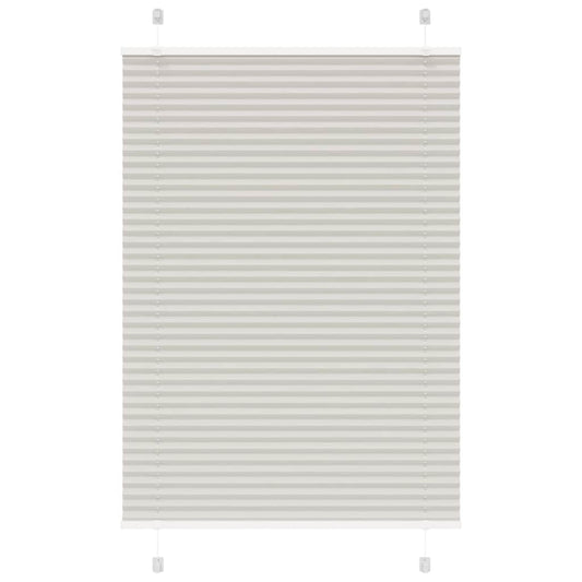 Plissee Hellgrau 85x150 cm Stoffbreite 84,4 cm Polyester