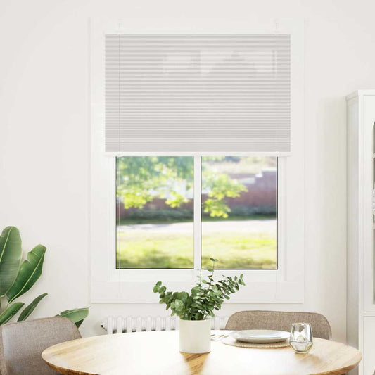 Plissee Hellgrau 95x150 cm Stoffbreite 94,4 cm Polyester