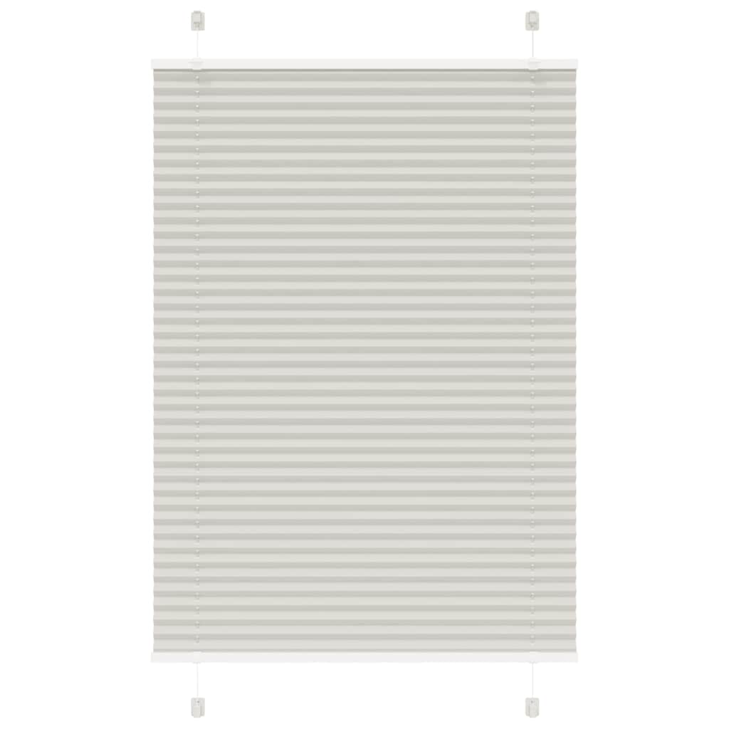 Plissee Hellgrau 100x150 cm Stoffbreite 99,4 cm Polyester