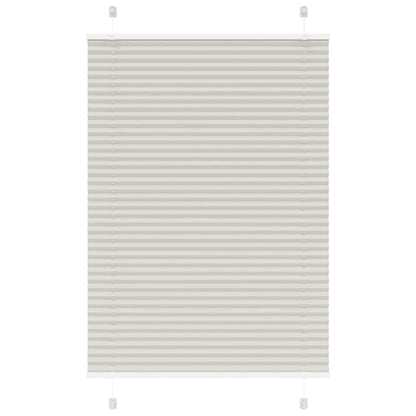 Plissee Hellgrau 100x150 cm Stoffbreite 99,4 cm Polyester