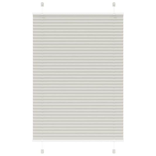 Plissee Hellgrau 100x150 cm Stoffbreite 99,4 cm Polyester