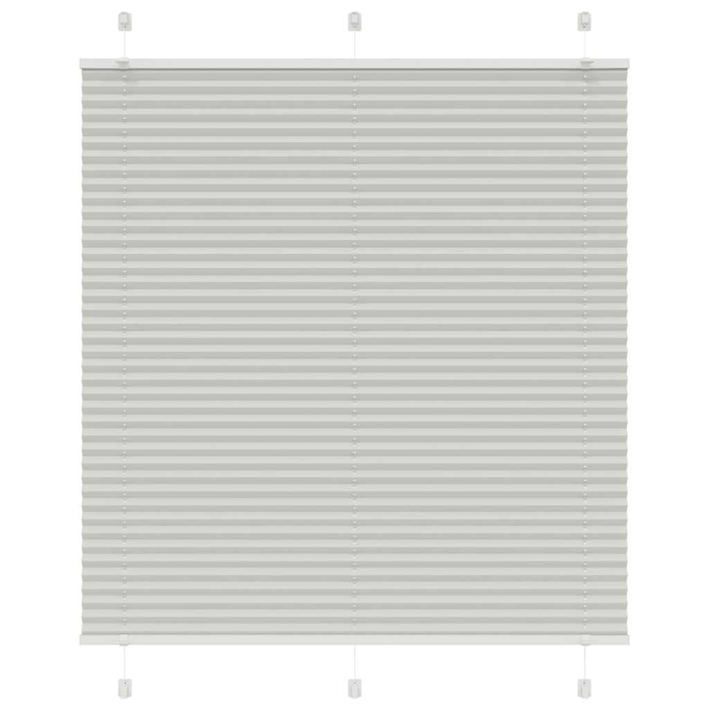 Plissee Hellgrau 115x150 cm Stoffbreite 114,4 cm Polyester
