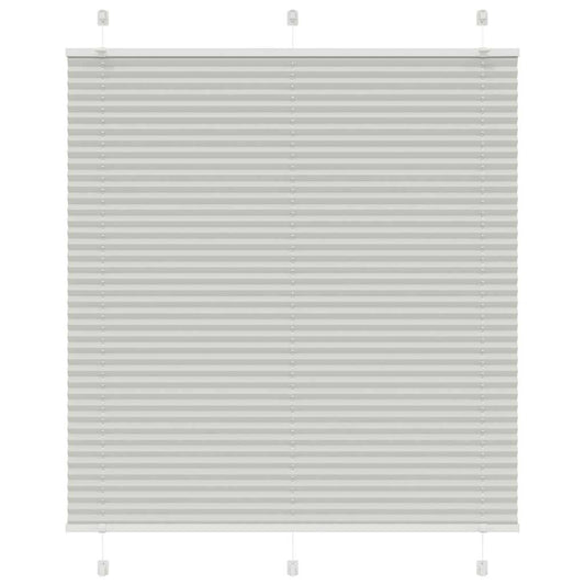 Plissee Hellgrau 115x150 cm Stoffbreite 114,4 cm Polyester