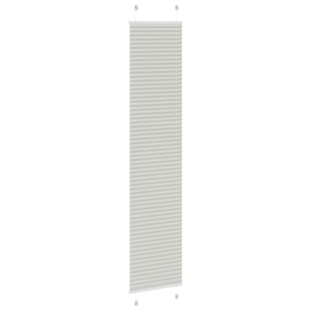 Plissee Hellgrau 40x200 cm Stoffbreite 39,4 cm Polyester