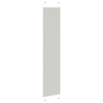 Plissee Hellgrau 40x200 cm Stoffbreite 39,4 cm Polyester