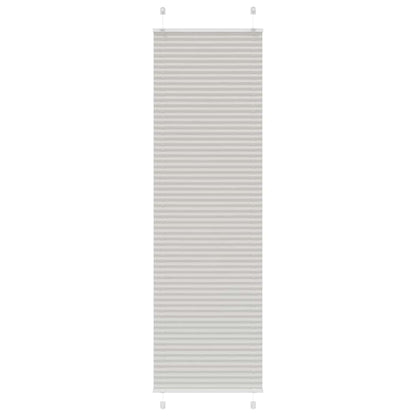 Plissee Hellgrau 60x200 cm Stoffbreite 59,4 cm Polyester