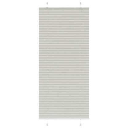 Plissee Hellgrau 85x200 cm Stoffbreite 84,4 cm Polyester
