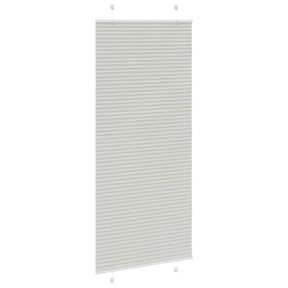 Plissee Hellgrau 90x200 cm Stoffbreite 89,4 cm Polyester