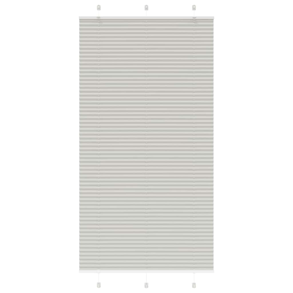 Plissee Hellgrau 110x200 cm Stoffbreite 109,4 cm Polyester