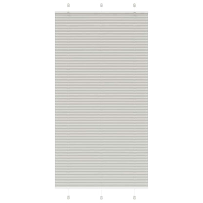 Plissee Hellgrau 110x200 cm Stoffbreite 109,4 cm Polyester