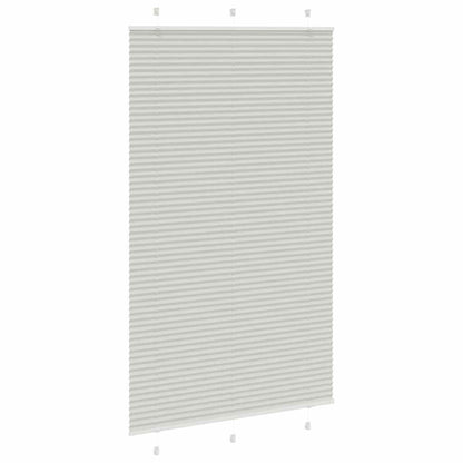 Plissee Hellgrau 115x200 cm Stoffbreite 114,4 cm Polyester