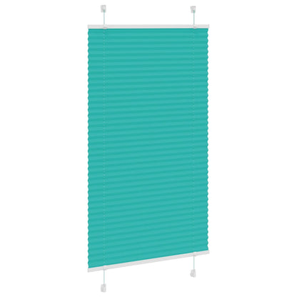 Plissee Petrolgrün 75x100 cm Stoffbreite 74,4 cm Polyester