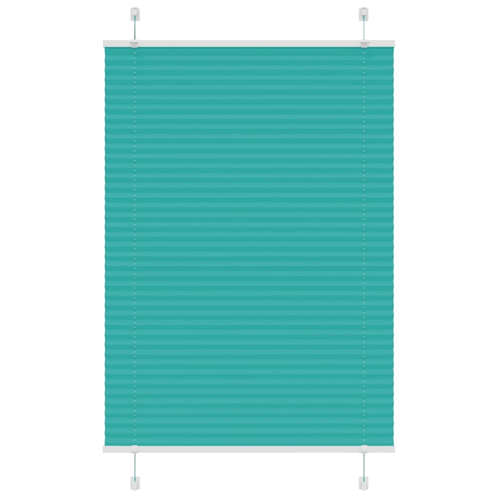 Plissee Petrolgrün 90x100 cm Stoffbreite 89,4 cm Polyester
