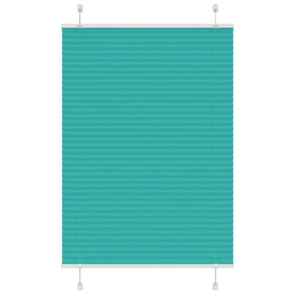 Plissee Petrolgrün 90x100 cm Stoffbreite 89,4 cm Polyester