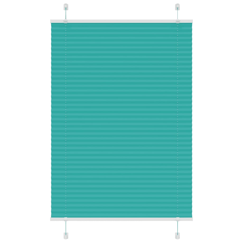 Plissee Petrolgrün 95x100 cm Stoffbreite 94,4 cm Polyester