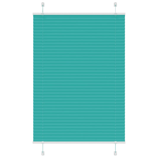 Plissee Petrolgrün 95x100 cm Stoffbreite 94,4 cm Polyester