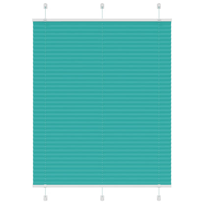 Plissee Petrolgrün 105x100 cm Stoffbreite 104,4 cm Polyester
