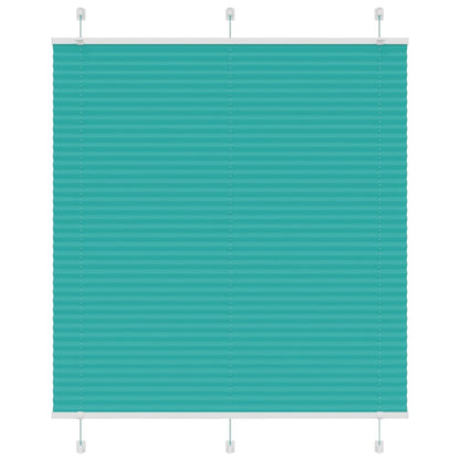 Plissee Petrolgrün 120x100 cm Stoffbreite 119,4 cm Polyester