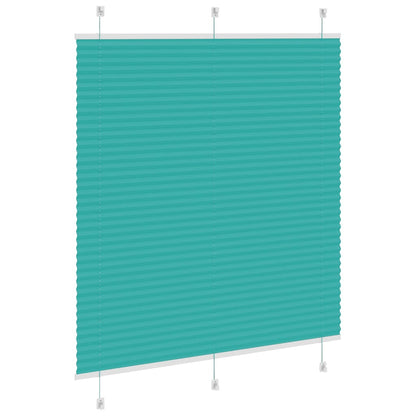 Plissee Petrolgrün 120x100 cm Stoffbreite 119,4 cm Polyester
